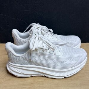 Hoka One One Clifton 9 Sneakers Kids White Running Shoes, SIZE 3 1/2